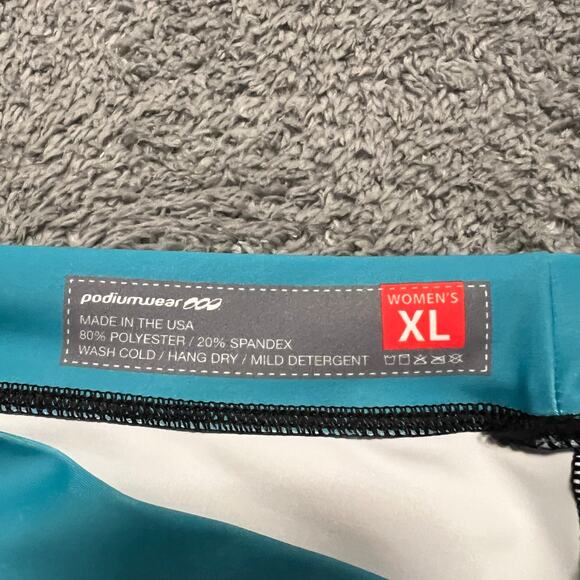 Podiumwear Cycling Shorts Womens XL Bike Riding Blue Performance - Picture 3 of 8